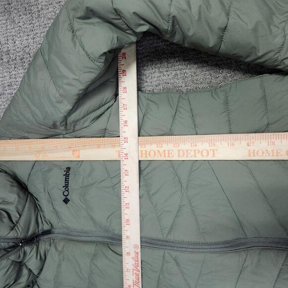 Columbia Jacket Green Omni Heat Long Sleeve Full Zip Women’s Size Small - Picture 2 of 13